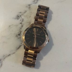 Rose gold Michael Kors watch